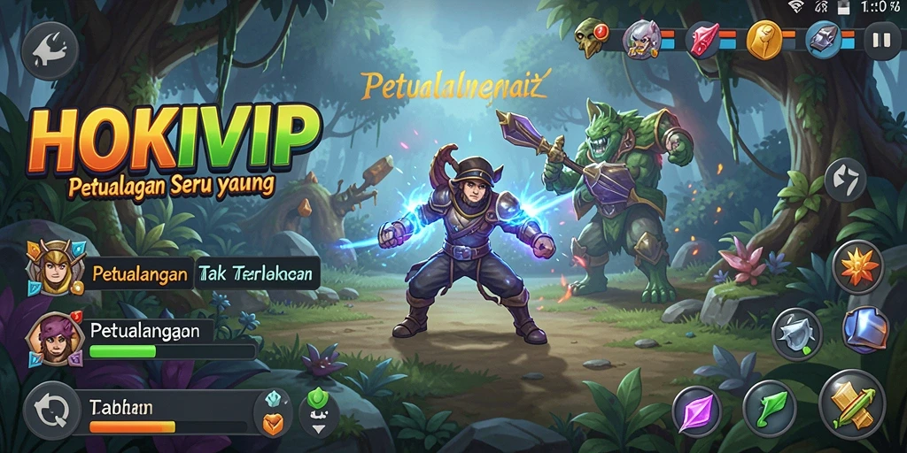 Antarmuka HOKIVIP yang menampilkan petualangan mendebarkan.