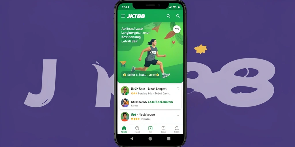 Antarmuka pengguna JKT88 menunjukkan langkah harian yang akurat.