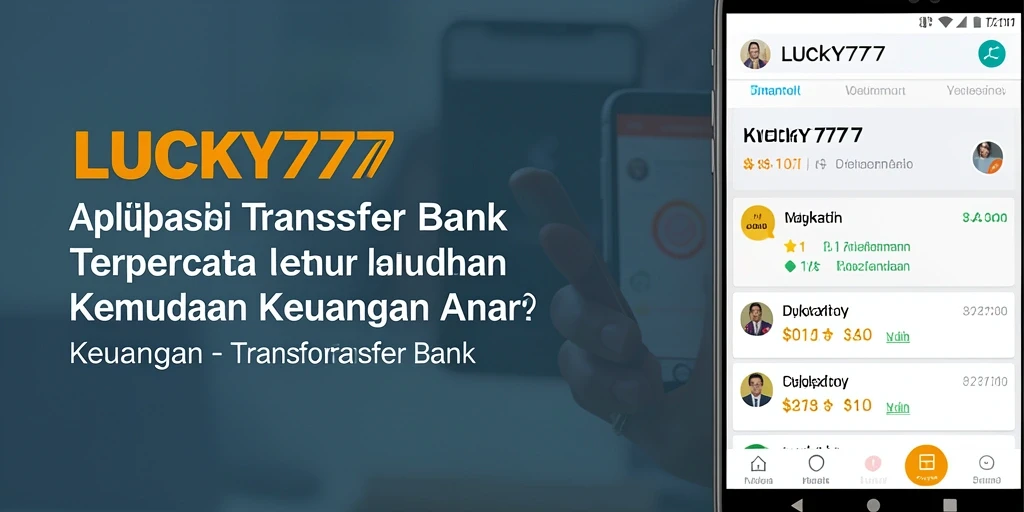 Antarmuka mudah digunakan untuk transfer bank cepat dan aman.
