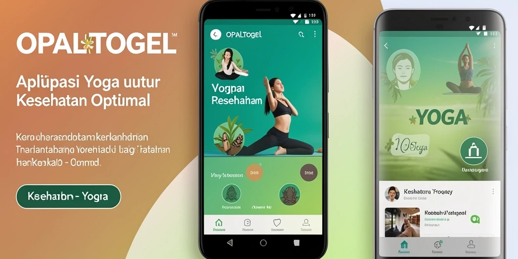 Screenshot antarmuka aplikasi OPALTOGEL yang menunjukkan berbagai latihan yoga.