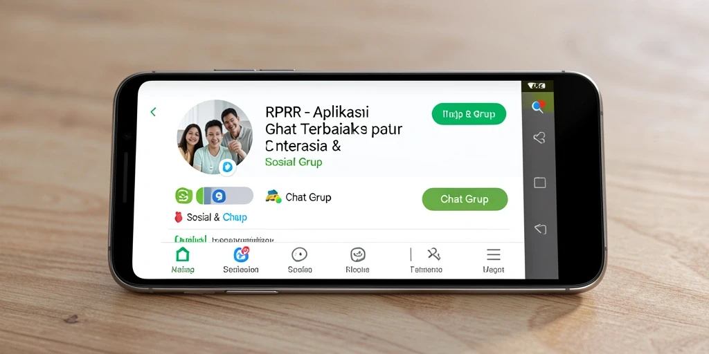 Tampilan antarmuka RPRR yang mudah digunakan untuk Chat Grup.