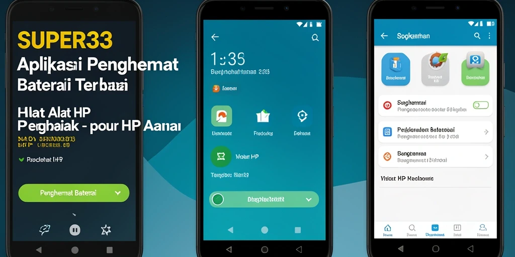 Tampilan antarmuka SUPER33 yang intuitif dan mudah dipahami.