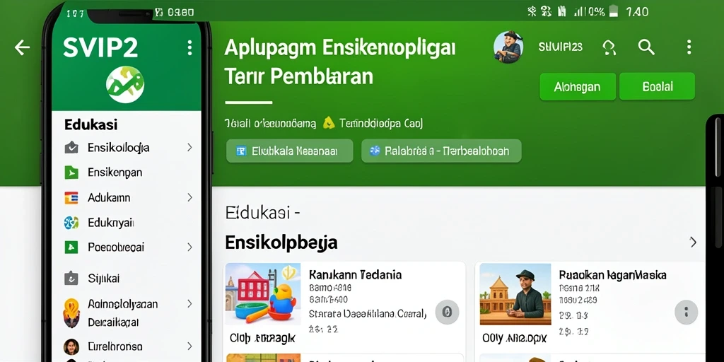 Antarmuka aplikasi SVIP2 yang intuitif dan informatif.