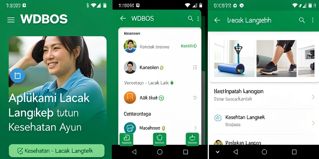 Tampilan antarmuka utama WDBOS yang intuitif dan penuh fitur Lacak Langkah.