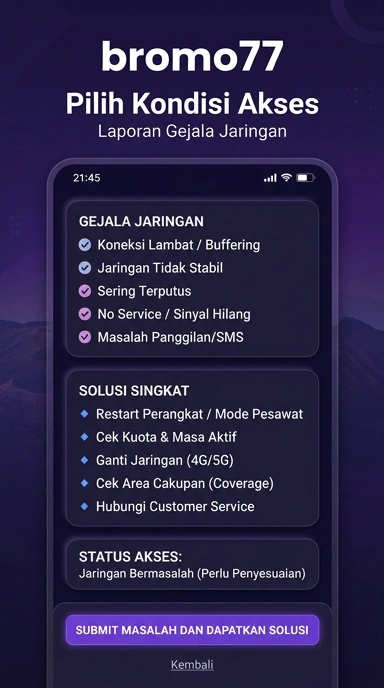 Halaman Link Alternatif bromo77 untuk Pengguna Android